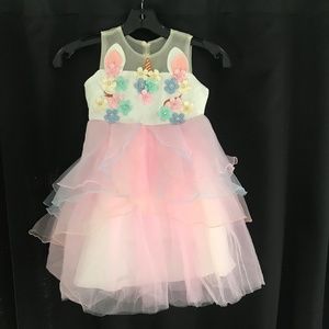 Girls Unicorn Princess Dress